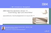 © 2007 IBM Corporation IBM Information Management IBM Informix Dynamic Server 11: Zuverlässig, Agil und Unsichtbar Spezialthema: Hochverfügbarkeit im neuen.
