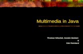 Multimedia in Java Thomas Witschel, Kerstin Steinert & Erik Reinhard.
