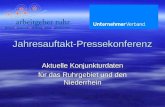 Jahresauftakt-Pressekonferenz Aktuelle Konjunkturdaten für das Ruhrgebiet und den Niederrhein.