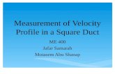 Presentation(velocity profile in square duct)