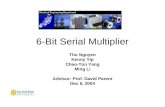 6-Bit Serial Multiplier