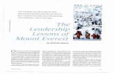 The Leadership Lessons of Mount Everest