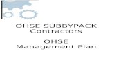 OHSE Subbypack Contractors ARS