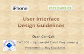 UI Design Guidelines for iPhone and Android