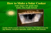 How Make Solar Cooker - School Project 5th Grade Class