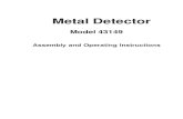 Voyager) Metal Detector Manual