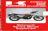 Kawasaki GPZ 400-550 & Z 400 F-FII - Z 500-550 F '83 a '85 - Service Manual Supl