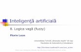 Inteligenta artificiala: Logica vaga / fuzzy