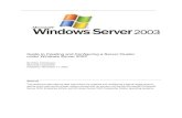 Server Cluster Guide for Windows 2003 Server