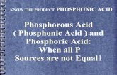 Phosphoric Acid vs Phosphonic Acid