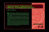 Technical Aspects of Renal Transplantation