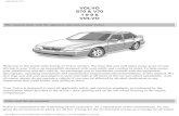 Volvo s70 v70 Owners Manual 1998
