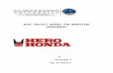 Hero Honda Mini Project Report