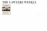 The Lawyers Weekly - Justice Brownstone