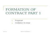 Formation of Contract Part 1