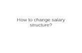 How to Change Salary Structure