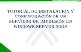 Tutorial Servidor de Impresion en Windows Server 2008