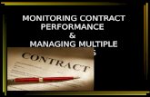 Monitoring Contract Performance & Managing Multiple Suppliers