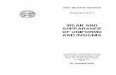 Ohio Military Reserve (Wear & Appearance of Uniforms & Insignia Regulation 670-1)