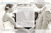 Matthew Blassey Photography: 2011 Pricing & Packages