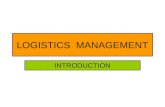 1- Logistics Management,