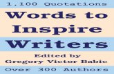 Words to Inspire Writers