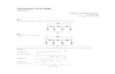 Circuit Theory - Solved Assignments - Semester Fall 2006