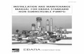 Installation and Maintenance Manual (Ebara Non-Submersible Pump)
