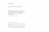 RIBA International Validation Procedures