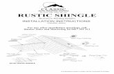 Rustic Shingle Instalation Instructions