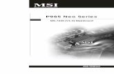 MSI P965 Neo Series Manual