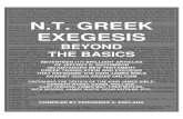 N.T. Greek Exegesis Beyond the Basics