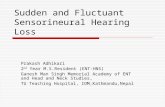 Sudden sensorineural Hearing Loss