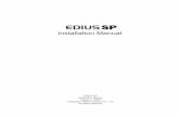 EDIUS SP Installation Manual