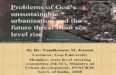 Goa's urbanisation and the impact of sea level rise-by Dr. Nandkumar M kamat