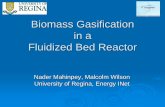 Biomass Gasification in aFluidized Bed Reactor (ASPEN Sim