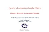 Nutrición y Emergencias en Cuidados Paliativos Soporte Nutricional en Cuidados Paliativos Unidad de Soporte Metabólico Nutricional Oncológico Cesar Rodríguez.