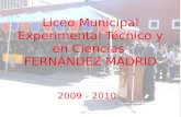 Liceo Municipal Experimental Técnico y en Ciencias FERNÁNDEZ MADRID UBICACIÓN :DISTRITO METROPOLITANO DE QUITO DIRECCIÓN:Rocafuerte 916 PARROQUIA:San.