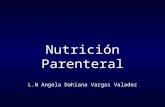Nutrici³n Parenteral L.N Angela Dahiana Vargas Valadez