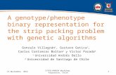 A genotype/phenotype binary representation for the strip packing problem with genetic algorithms Gonzalo Villagrán 1, Gustavo Gatica 1, Carlos Contreras.