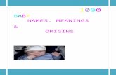 1000 Baby Names,Meanings and Origins PDF