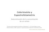 Colorimetria y Espectrofotometria