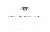 Thesis Writing Guide 2012