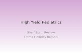 Pediatrics Clerkship Shelf Review