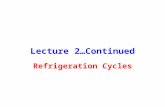 Lecture 3. Refrigeration Cycles 2