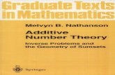 Additive Number Theory - Melvyn B. Nathanson