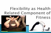 Flexibility as Health Related Component of Fitness