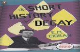 Cioran E M Short History Decay