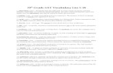 10th Grade SAT Vocabulary List (1)