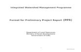 Format for Preliminary Project Report (PPR)